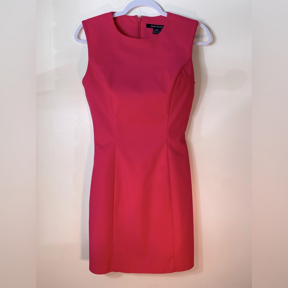 French Connection Pink Sheath Dress Size 4